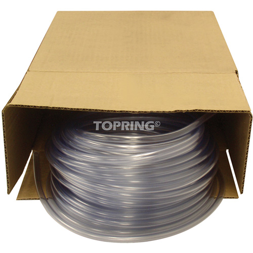 Tube, Air/Eau, 0,625" DE x 100' lo, PVC, Transparent, 30 psi @ 20°C Waymarc Industries Inc