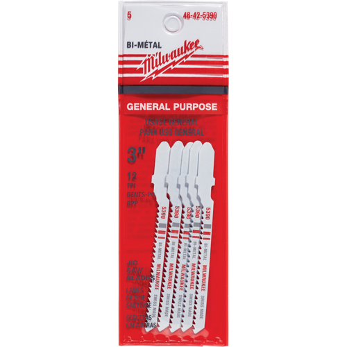 Jigsaw Blade, Bi-Metal, T-Shank, 3" L, 12 TPI Waymarc Industries Inc