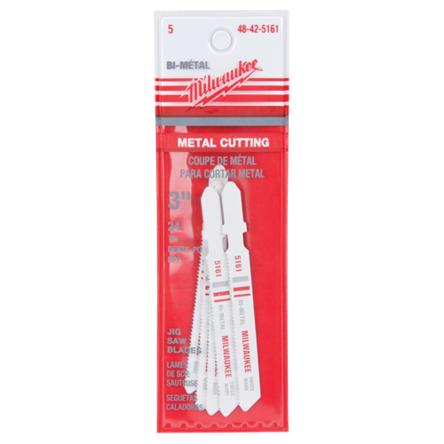 Lame de scie sauteuse, Bim&eacute;tal, Tige en T, 3" lo, 24 dents par pouce Waymarc Industries Inc