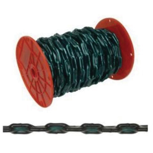 Chaîne droite avec gaine verte, Acier &agrave; faible teneur en carbone, 2/0 x 60' (18,3 m) l, Charge d'utilisation 520 lb (0,26 tonne) Waymarc Industries Inc