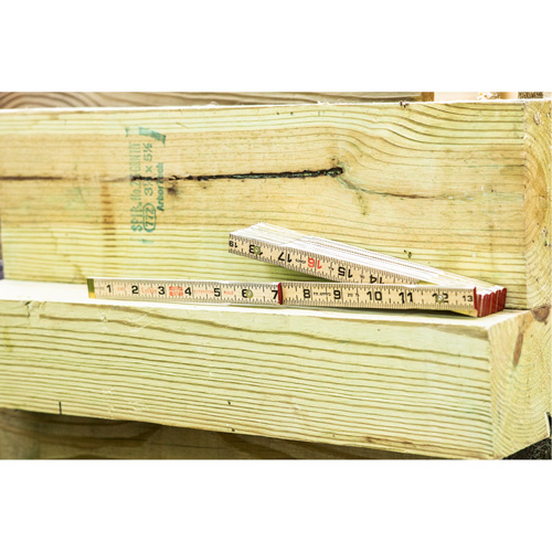 R&egrave;gle pliante, 6' lo, Bois, Graduations de 1/16" Waymarc Industries Inc