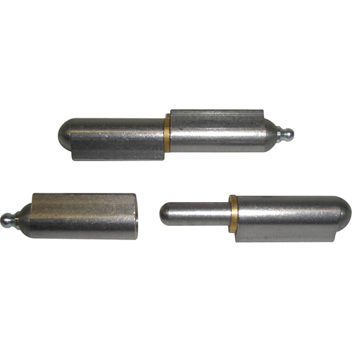 Charni&egrave;re &agrave; souder avec rondelles, 5/16" dia. x 2" lo, Acier doux a/goupille fixe en acier Waymarc Industries Inc