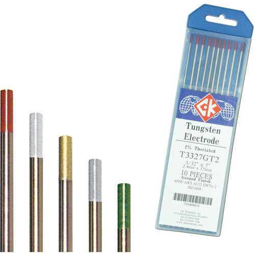 Tungsten Electrodes, 0.020" Dia. x 7" L Waymarc Industries Inc