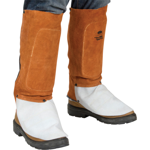 Leather Spats, 14" L, Lava Brown Waymarc Industries Inc
