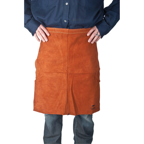 Leather Apron, Waist, 24" L, Lava Brown Waymarc Industries Inc
