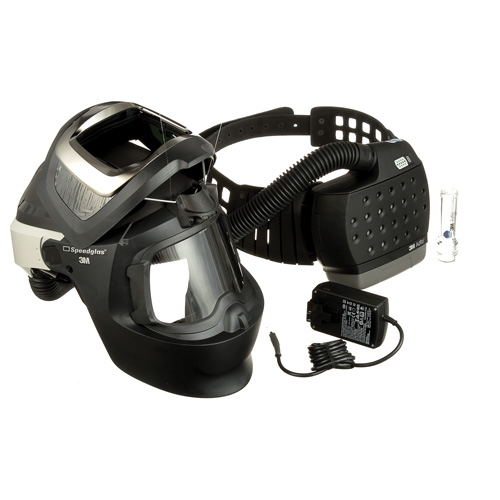 Adflo Powered Air Purifying Respirator, Welding Helmet, Lithium-Ion Battery Waymarc Industries Inc