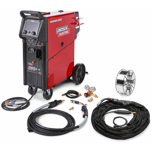 POWER MIG&reg; 360MP Aluminum Front Trigger One-Pak&reg; for Trailer & General Fabrication, 208 V/230 V/460 V/575 V, 1 Ph, 50/60 Hz Waymarc Industries Inc