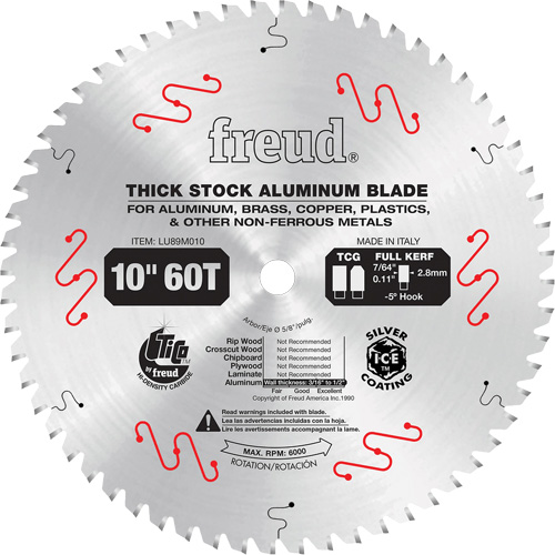 Lames de scie industrielle, 10", 72 dents, Pour Non ferreux Waymarc Industries Inc