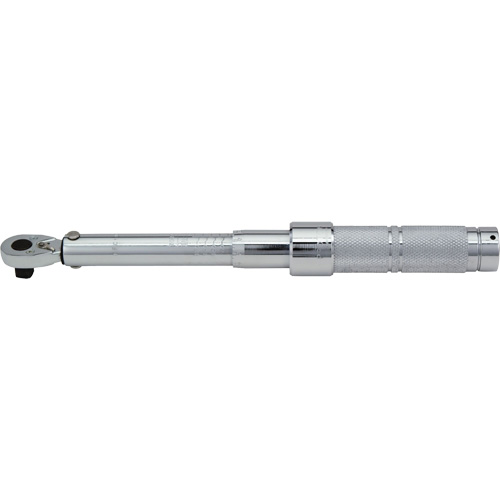 Ratcheting Head Micrometer Torque Wrench, Click, 1/2" Square Drive, 50 - 250 lbf. Ft Waymarc Industries Inc
