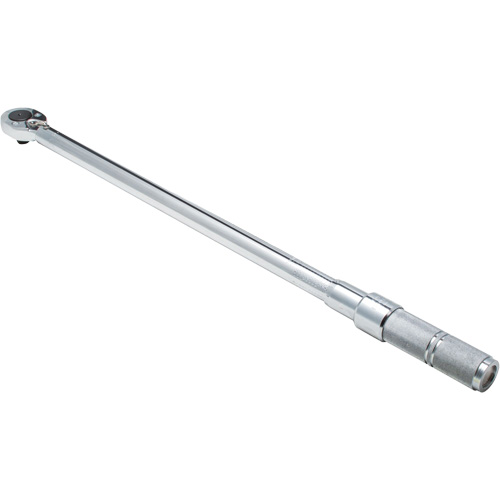 Ratcheting Head Micrometer Torque Wrench, Click, 1/2" Square Drive, 50 - 250 lbf. Ft Waymarc Industries Inc