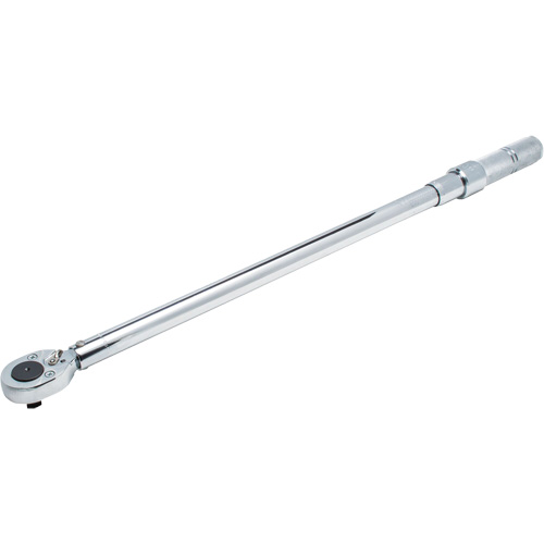 Ratcheting Head Micrometer Torque Wrench, Click, 1/2" Square Drive, 50 - 250 lbf. Ft Waymarc Industries Inc