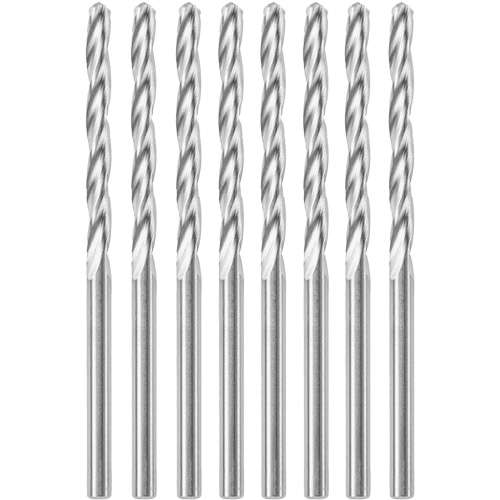 8-Piece Standard Point Spiral Saw Bit with 1/8" Diameter, 1/8", 1" Flute Waymarc Industries Inc