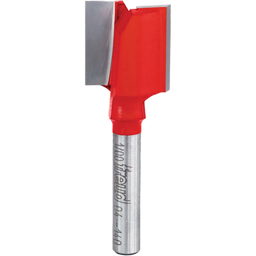 Fraise - foret droit &agrave; double cannelure, 3/4" dia, 1" ha, 2-1/8" lo, 1/4" Manche Waymarc Industries Inc