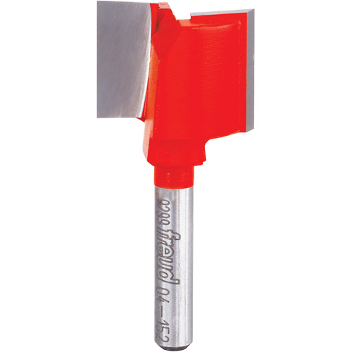 Fraise - foret droit &agrave; double cannelure, 1" dia, 3/4" ha, 2" lo, 1/4" Manche Waymarc Industries Inc