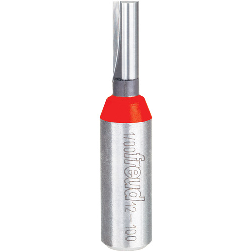 Fraise - foret droit &agrave; double cannelure, 1/4" dia, 1" ha, 2-3/8" lo, 1/2" Manche Waymarc Industries Inc