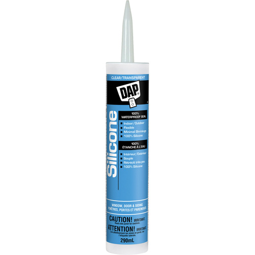 Scellant de silicone, 290 ml, Tube, Transparent Waymarc Industries Inc