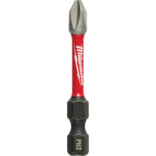 Shockwave Impact Power Bit, Phillips, #2 Tip, 1/4" Drive Size, 2" Length Waymarc Industries Inc