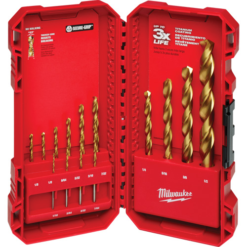 Thunderbolt&reg; Drill Bit Set, 14 Pieces, High Speed Steel Waymarc Industries Inc