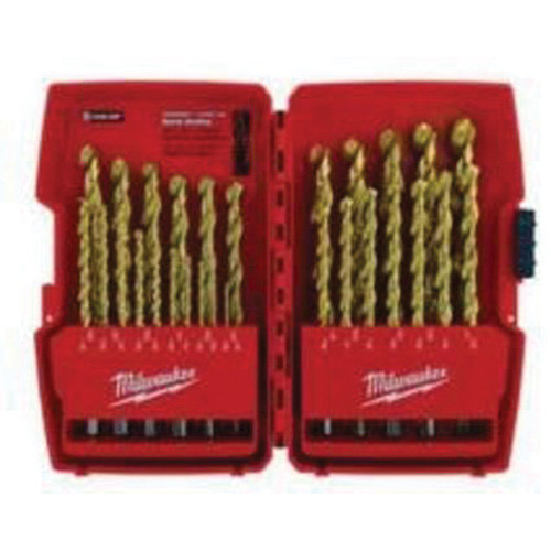 Jeu de forets &eacute;tag&eacute;s Thunderbolt, 29 morceaux, Acier rapide Waymarc Industries Inc