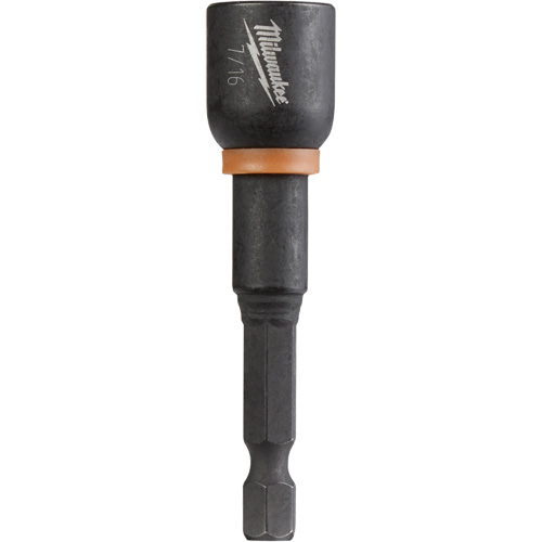 Shockwave Impact Duty Nut Driver, 1/4" Tip, 7/16" Drive, 2-9/16" L, Magnetic Waymarc Industries Inc