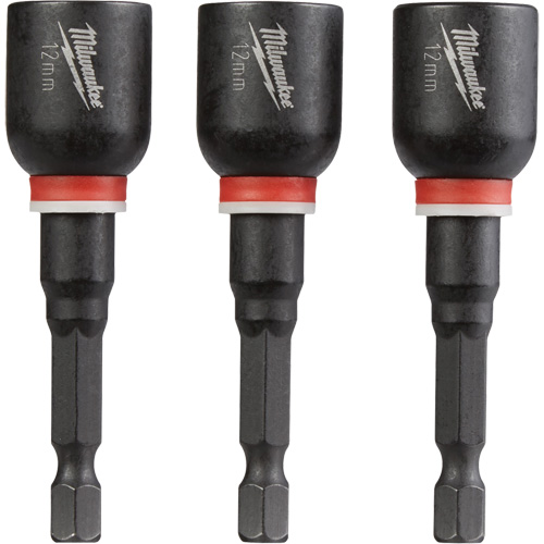 Shockwave Impact Duty Nut Driver, 1/4" Tip, 12 mm Drive, 2-9/16" L, Magnetic Waymarc Industries Inc