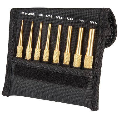Brass Drive Pin Punch Set, 8 Pieces Waymarc Industries Inc