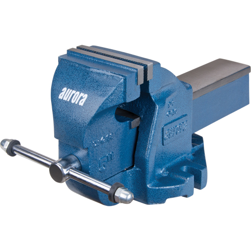 Heavy-Duty Bench Vise, 5" Jaw Width, 3-3/10" Throat Depth Waymarc Industries Inc