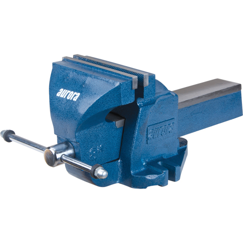 Heavy-Duty Bench Vise, 8" Jaw Width, 4" Throat Depth Waymarc Industries Inc