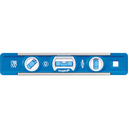 True Blue&reg; Torpedo Level, 9" L, Aluminum, 3 Vials, Magnetic Waymarc Industries Inc