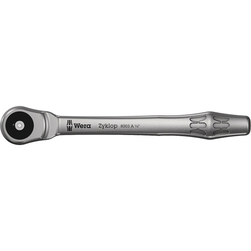 Zyklop Metal Ratchet 1/4 Push Through , 1/4" Drive, Plain Handle Waymarc Industries Inc