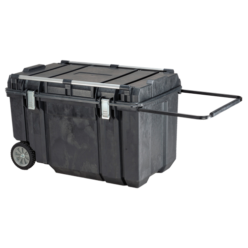 TOUGH CHEST Mobile Storage, 38-29/32" x 23-3/32" x 24-5/16", Black Waymarc Industries Inc