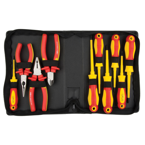 Insulated Tool Set, 1000 V, 10 Pcs Waymarc Industries Inc