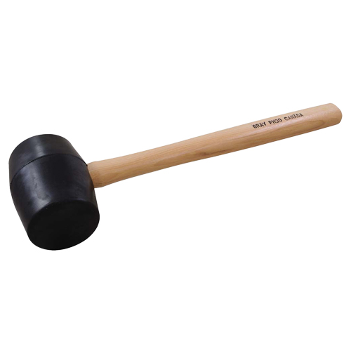 Maillet en caoutchouc, 28 oz, Prise en Bois, 16-3/4" lo Waymarc Industries Inc