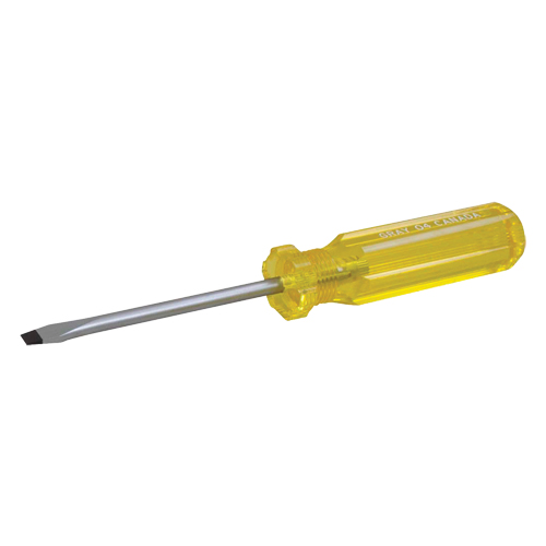 Slotted Screwdriver, 1/8", 2" L, Plastic Handle Waymarc Industries Inc