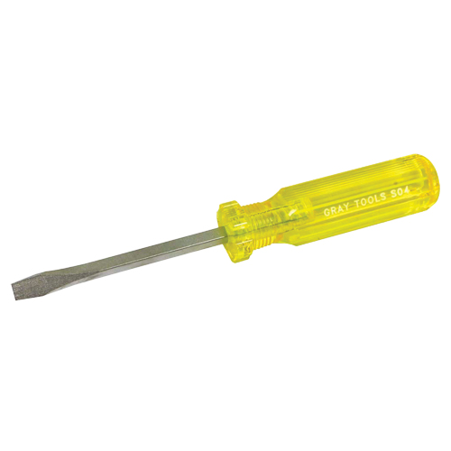 Slotted Screwdriver, 1/4", 8-1/4" L, Plastic Handle Waymarc Industries Inc