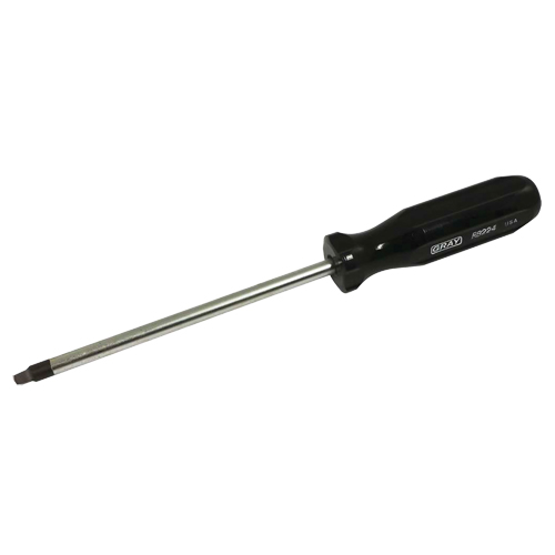 Tournevis &agrave; pointe carr&eacute;e, Tige de #4, Ronde, 9-3/4" lo, Prise en Plastique Waymarc Industries Inc