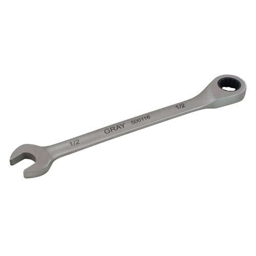 Combination Fixed Head Ratcheting Wrench, 12 Point, 5/16", Stainless Steel Finish Waymarc Industries Inc