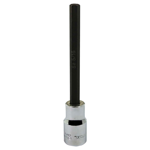 Douille, Hexagonale, 5/16" x 5" lo, Prise Prise carr&eacute;e 1/2" Waymarc Industries Inc
