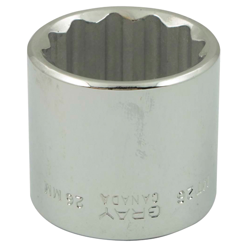 Socket, 6 mm, 3/8" Drive, 12 Points Waymarc Industries Inc