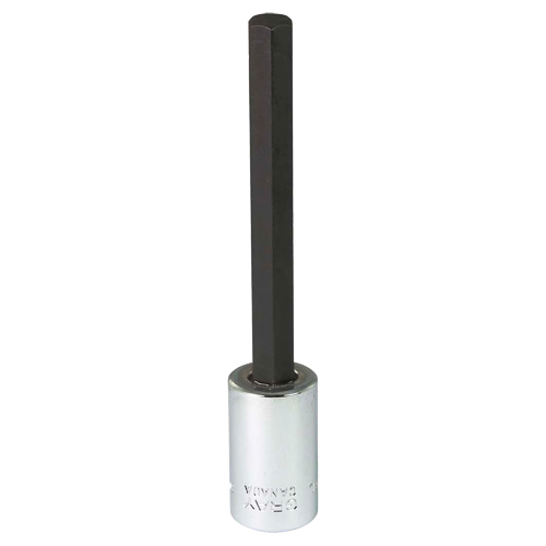 Extra Long Bit  Socket, 8 mm x 4" L, 3/8" Drive Waymarc Industries Inc