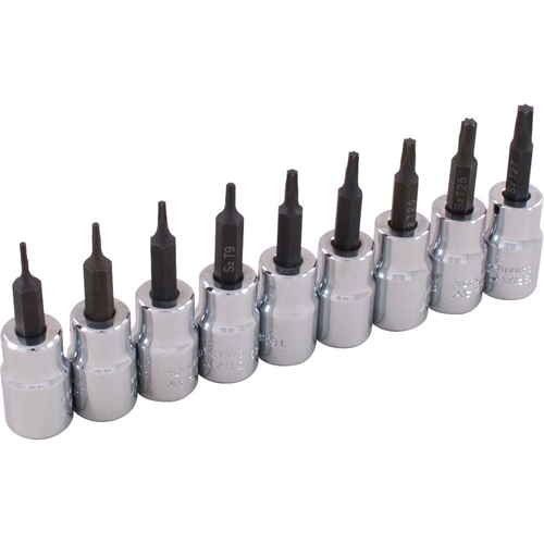 Socket Set, Torx&reg;, 3/8" Drive, 9 Pcs Waymarc Industries Inc