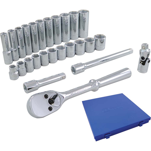 Jeu de douilles et accessoires, 26 Mcx, Prise de 3/8", Profond Waymarc Industries Inc