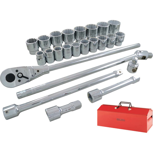 Socket & Attachment Set, 26 Pcs, 3/4" Drive Size Waymarc Industries Inc