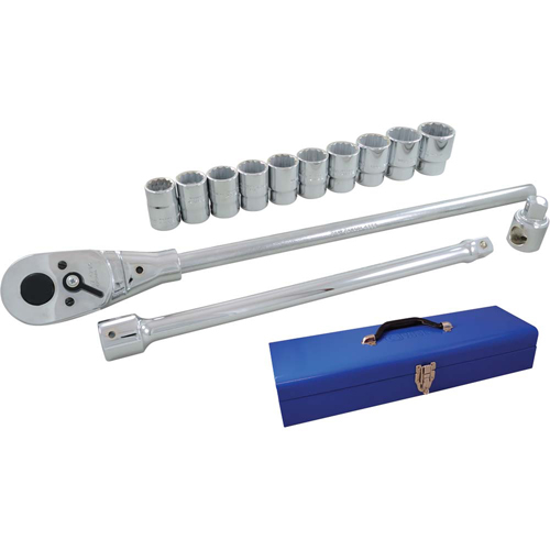 Socket & Attachment Set, 15 Pcs, 3/4" Drive Size Waymarc Industries Inc