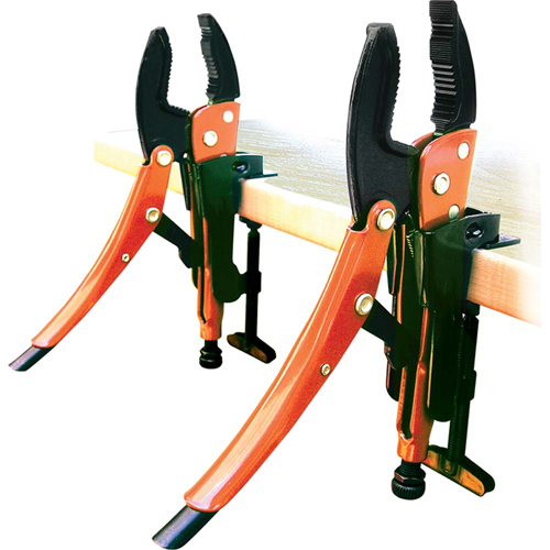 Hands Free Locking Plier Grip Set, 4 Pieces Waymarc Industries Inc