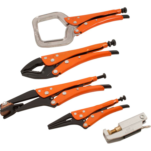 Welding Locking Plier Set, 5 Pieces Waymarc Industries Inc