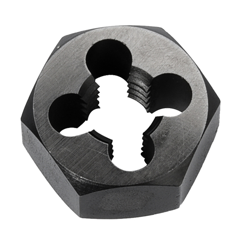 Hex Rethreading Die Nut, 1"/1-1/4" Dia., 1/4"-18 Thread, Carbon Steel/Chromium Steel Waymarc Industries Inc