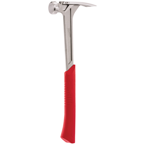 Smooth Face Framing Hammer, 17 oz., Solid Steel Handle, 16-1/8" L Waymarc Industries Inc