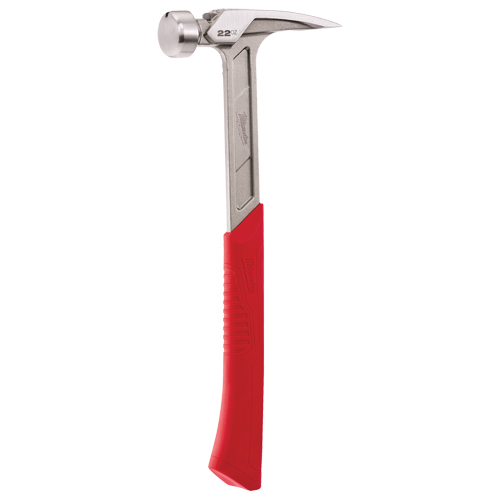 Smooth Face Framing Hammer, 22 oz., Solid Steel Handle, 15" L Waymarc Industries Inc