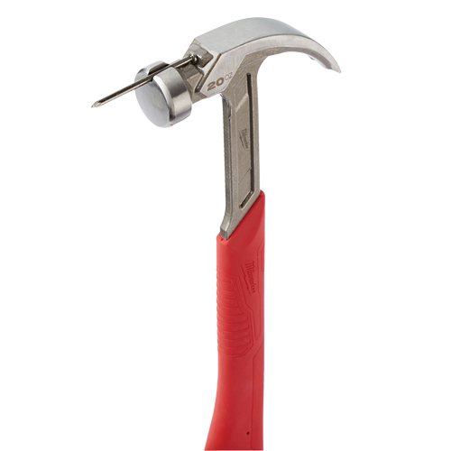 Curved Claw Smooth-Face Hammer, 20 oz., Solid Steel Handle, 14" L Waymarc Industries Inc